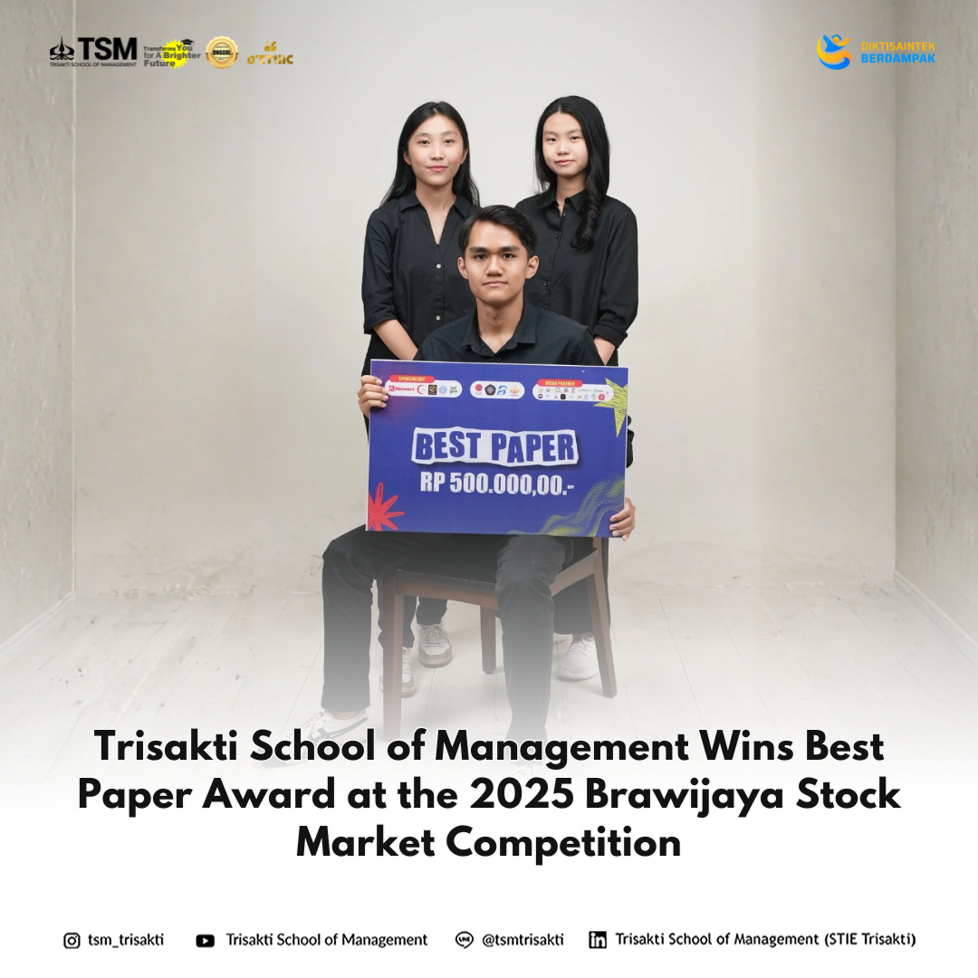 Trisakti School of Management Wins Best Paper Award at the 2025 Brawijaya Stock Market Competition